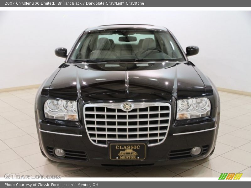 Brilliant Black / Dark Slate Gray/Light Graystone 2007 Chrysler 300 Limited