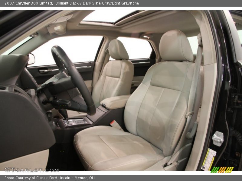 Brilliant Black / Dark Slate Gray/Light Graystone 2007 Chrysler 300 Limited