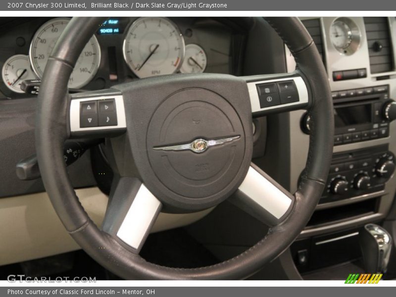 Brilliant Black / Dark Slate Gray/Light Graystone 2007 Chrysler 300 Limited