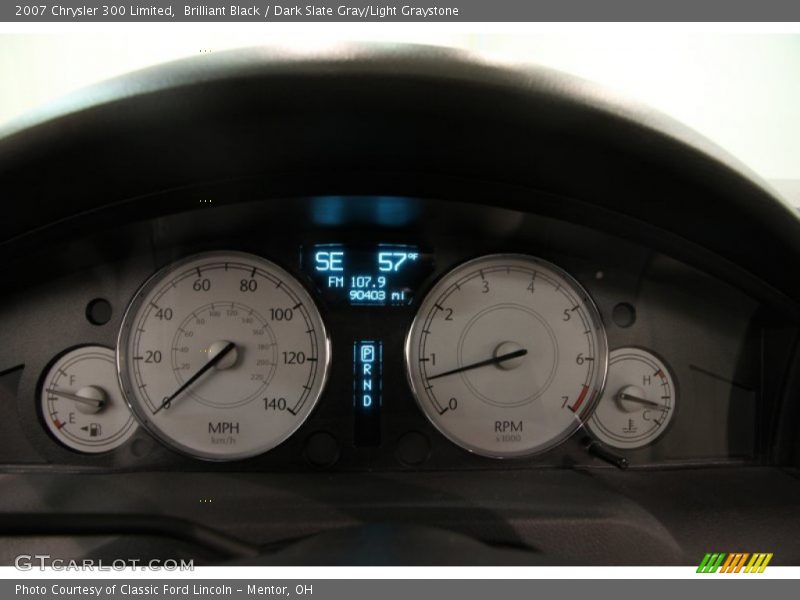 Brilliant Black / Dark Slate Gray/Light Graystone 2007 Chrysler 300 Limited