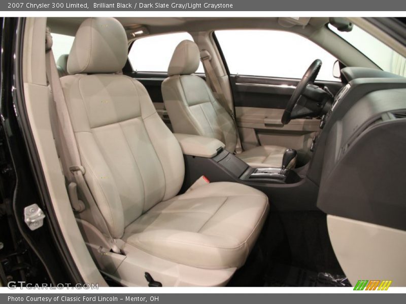 Brilliant Black / Dark Slate Gray/Light Graystone 2007 Chrysler 300 Limited