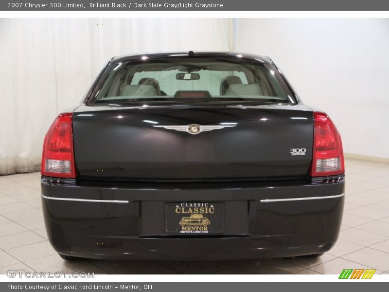 Brilliant Black / Dark Slate Gray/Light Graystone 2007 Chrysler 300 Limited