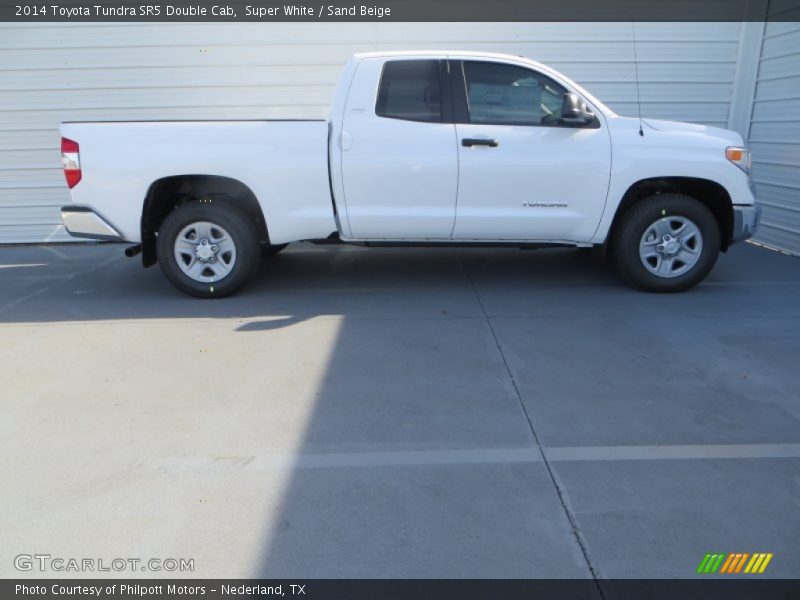 Super White / Sand Beige 2014 Toyota Tundra SR5 Double Cab