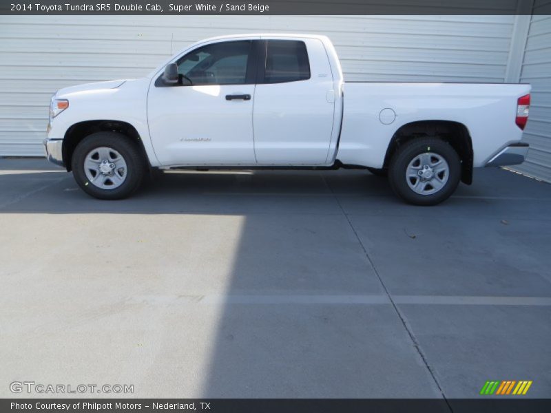 Super White / Sand Beige 2014 Toyota Tundra SR5 Double Cab