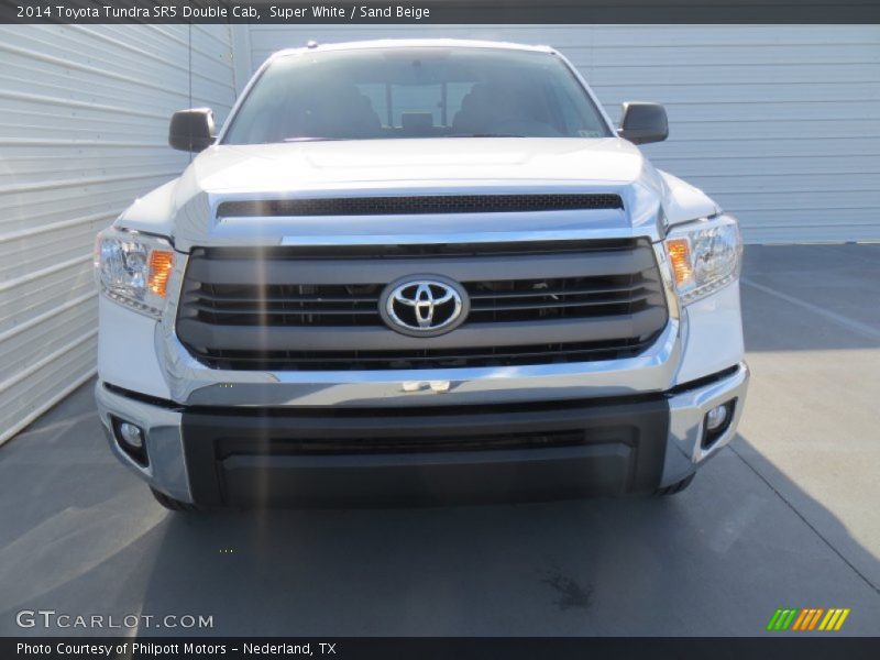 Super White / Sand Beige 2014 Toyota Tundra SR5 Double Cab