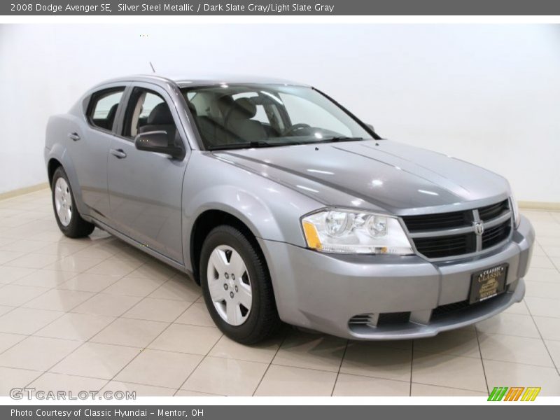 Silver Steel Metallic / Dark Slate Gray/Light Slate Gray 2008 Dodge Avenger SE