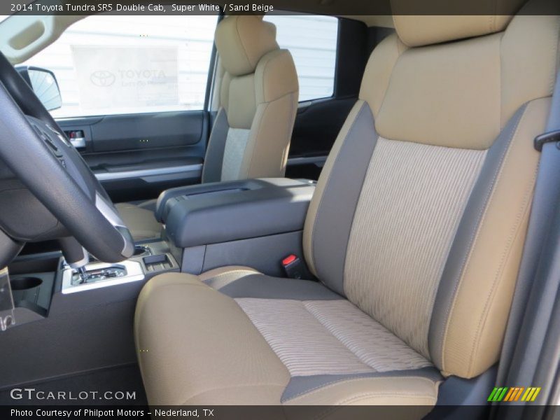 Super White / Sand Beige 2014 Toyota Tundra SR5 Double Cab