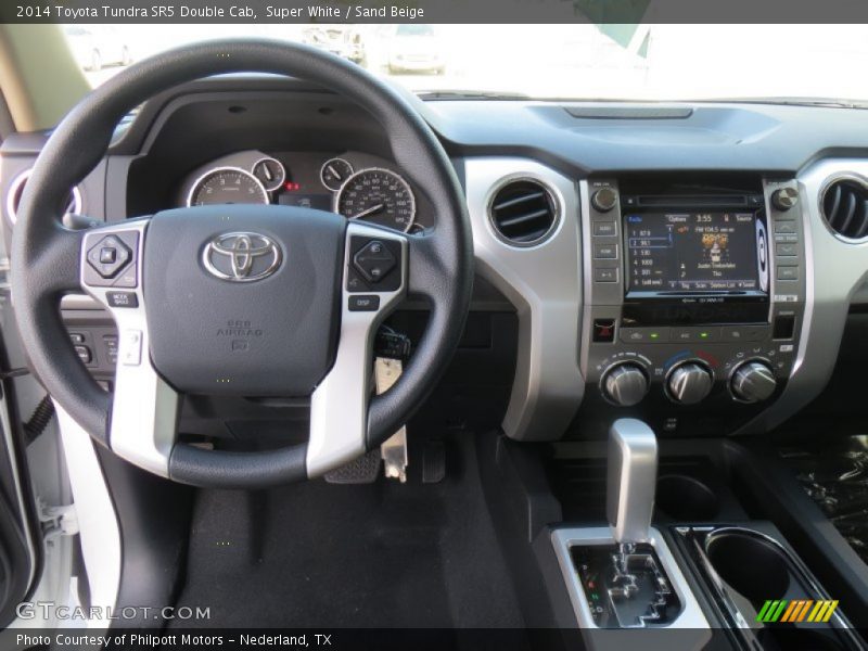 Super White / Sand Beige 2014 Toyota Tundra SR5 Double Cab