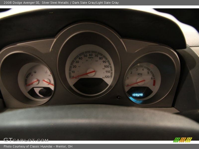 Silver Steel Metallic / Dark Slate Gray/Light Slate Gray 2008 Dodge Avenger SE