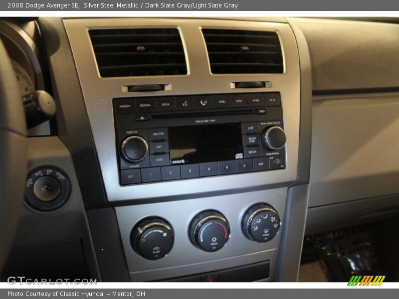 Silver Steel Metallic / Dark Slate Gray/Light Slate Gray 2008 Dodge Avenger SE