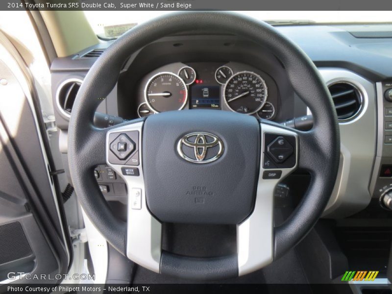 Super White / Sand Beige 2014 Toyota Tundra SR5 Double Cab