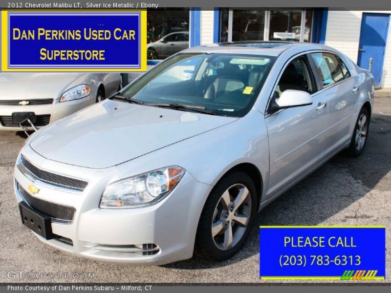 Silver Ice Metallic / Ebony 2012 Chevrolet Malibu LT