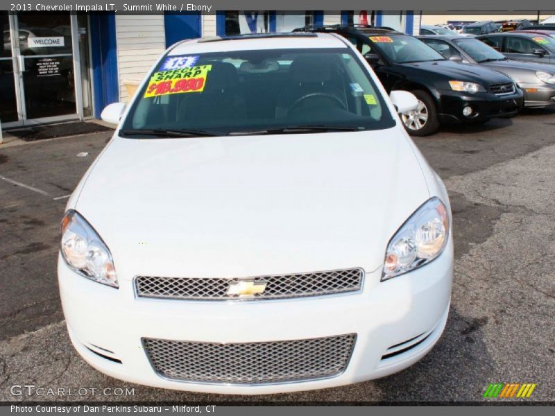 Summit White / Ebony 2013 Chevrolet Impala LT