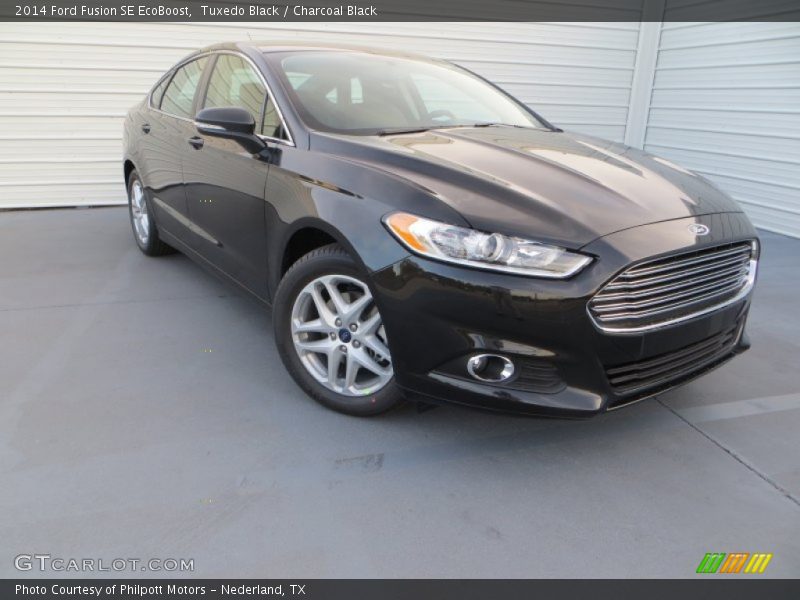Tuxedo Black / Charcoal Black 2014 Ford Fusion SE EcoBoost
