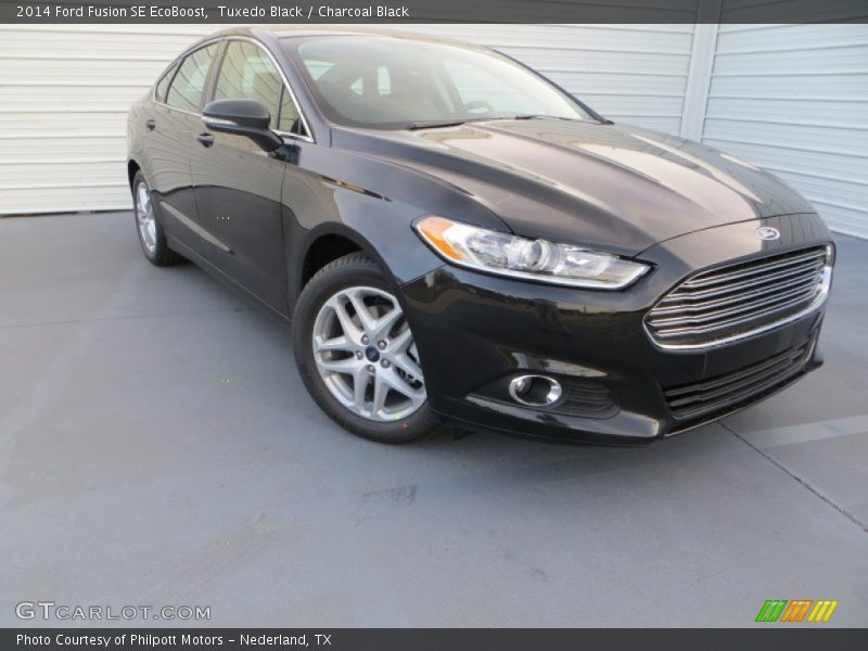 Tuxedo Black / Charcoal Black 2014 Ford Fusion SE EcoBoost