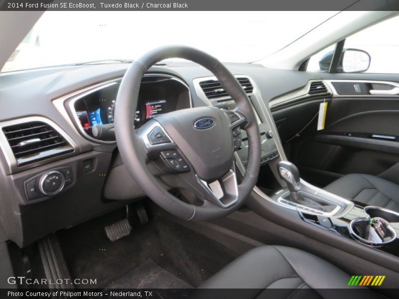 Tuxedo Black / Charcoal Black 2014 Ford Fusion SE EcoBoost