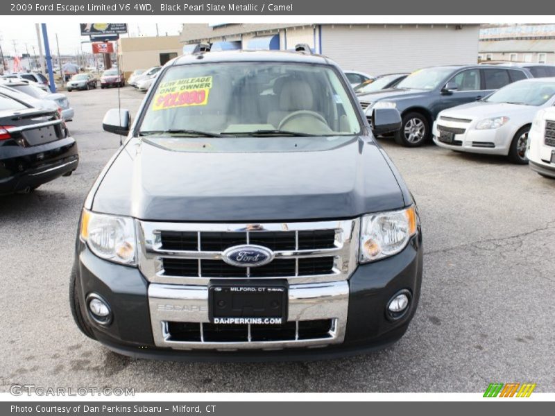Black Pearl Slate Metallic / Camel 2009 Ford Escape Limited V6 4WD