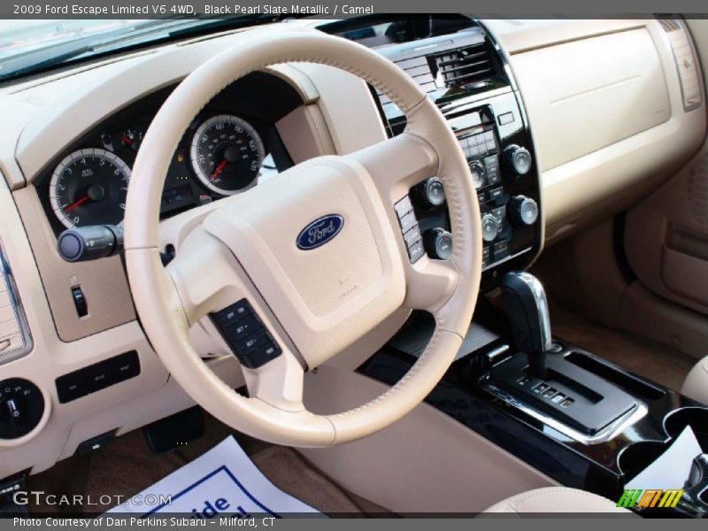 Black Pearl Slate Metallic / Camel 2009 Ford Escape Limited V6 4WD
