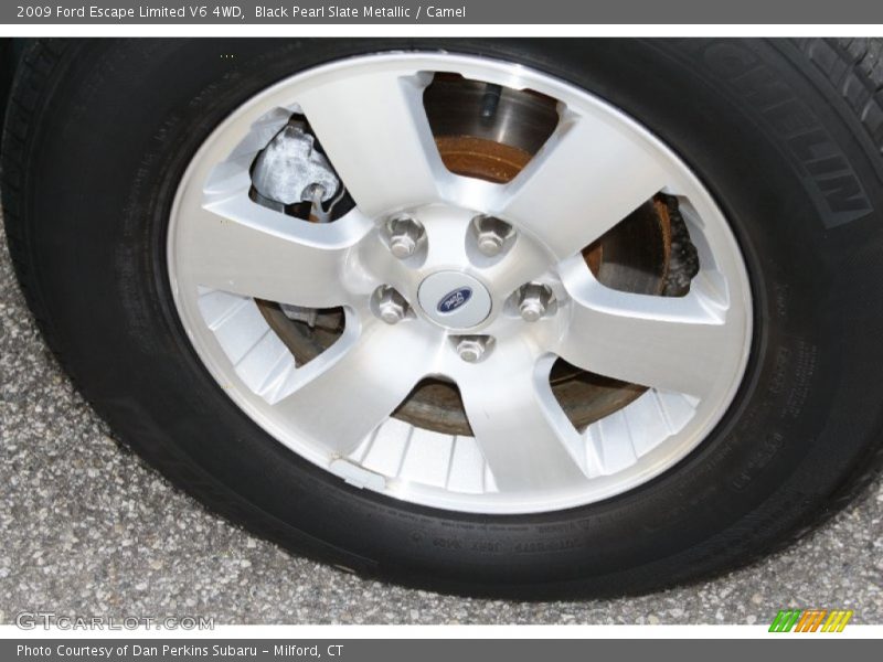 Black Pearl Slate Metallic / Camel 2009 Ford Escape Limited V6 4WD