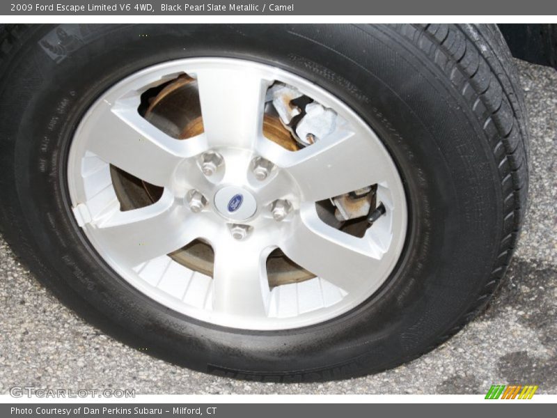Black Pearl Slate Metallic / Camel 2009 Ford Escape Limited V6 4WD