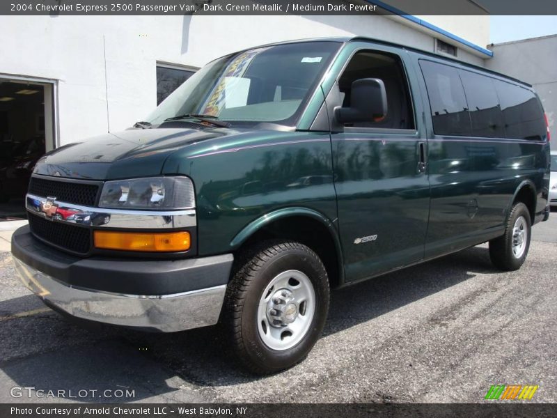 Dark Green Metallic / Medium Dark Pewter 2004 Chevrolet Express 2500 Passenger Van