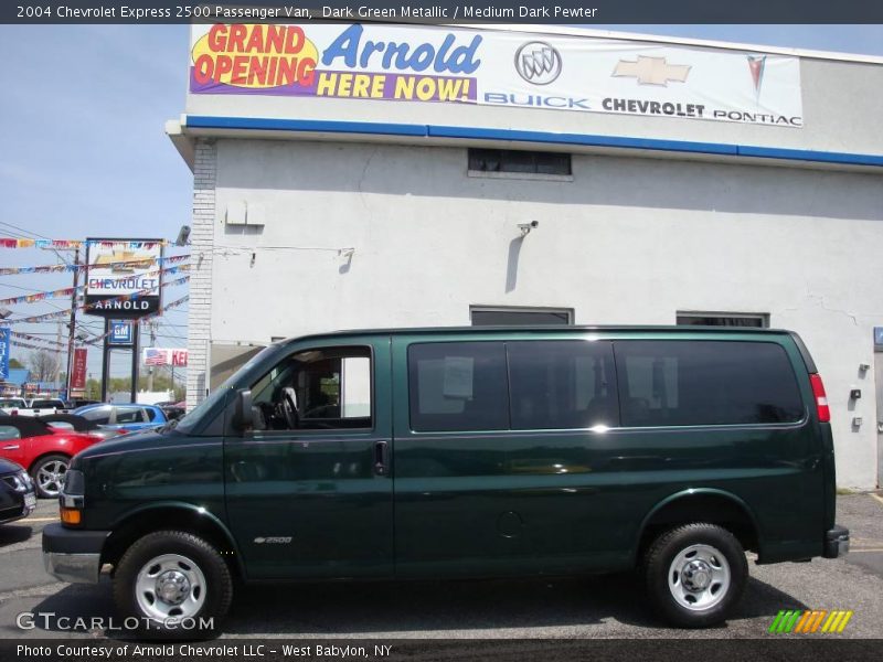 Dark Green Metallic / Medium Dark Pewter 2004 Chevrolet Express 2500 Passenger Van