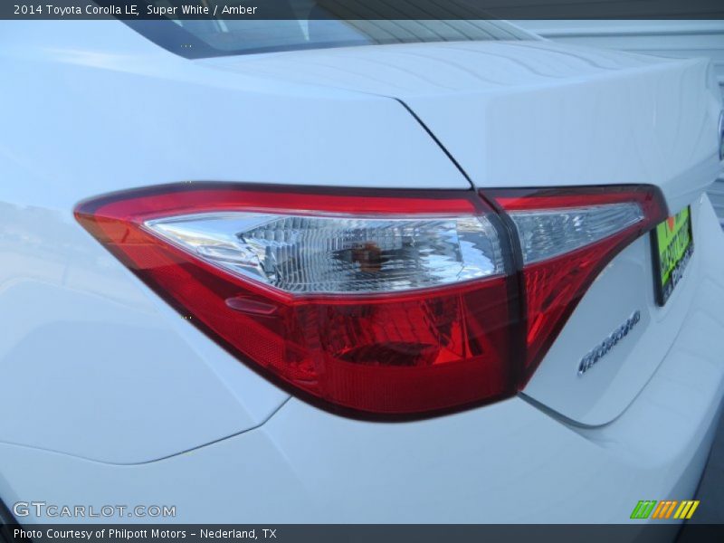 Super White / Amber 2014 Toyota Corolla LE