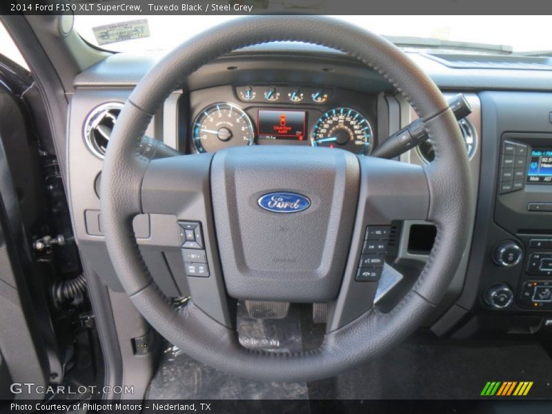 Tuxedo Black / Steel Grey 2014 Ford F150 XLT SuperCrew