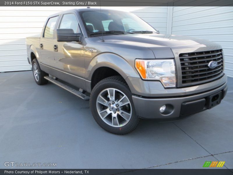 Sterling Grey / Black 2014 Ford F150 STX SuperCrew