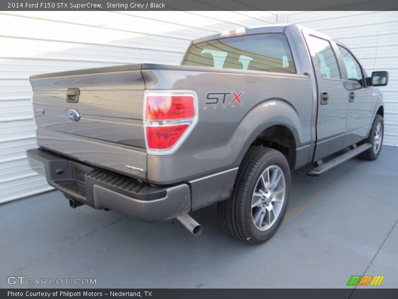 Sterling Grey / Black 2014 Ford F150 STX SuperCrew