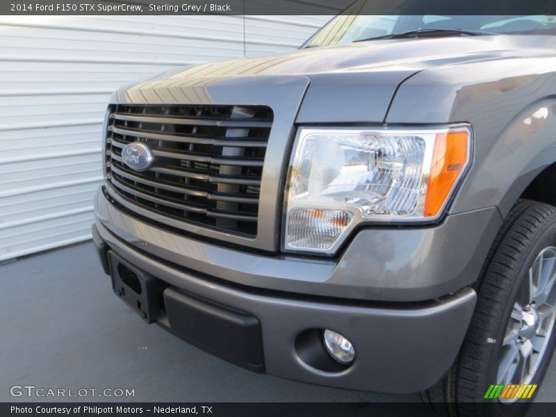 Sterling Grey / Black 2014 Ford F150 STX SuperCrew