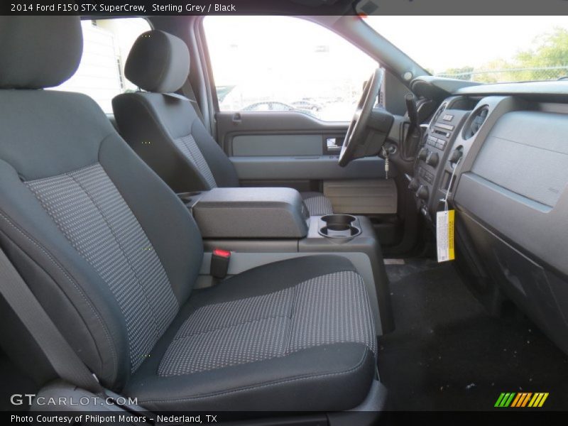 Sterling Grey / Black 2014 Ford F150 STX SuperCrew
