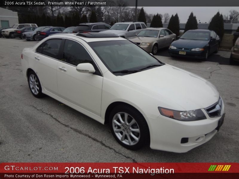 Premium White Pearl / Parchment 2006 Acura TSX Sedan