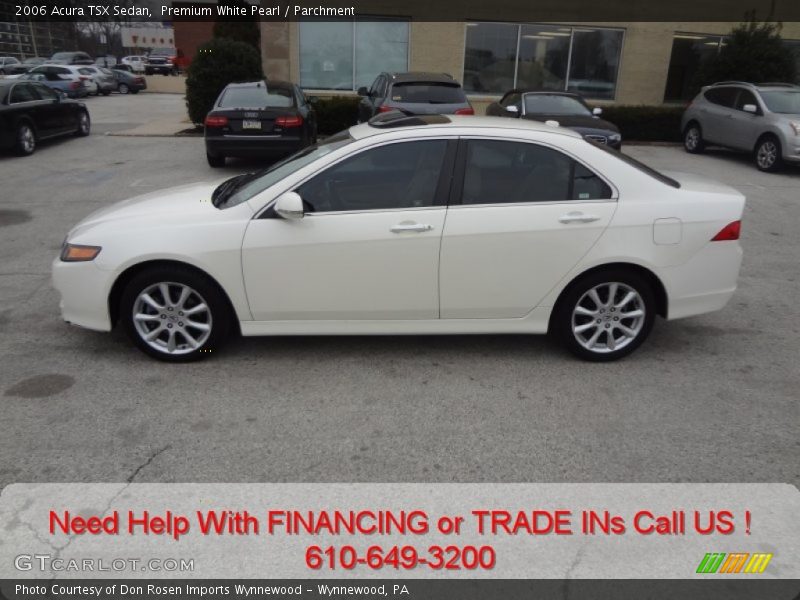 Premium White Pearl / Parchment 2006 Acura TSX Sedan