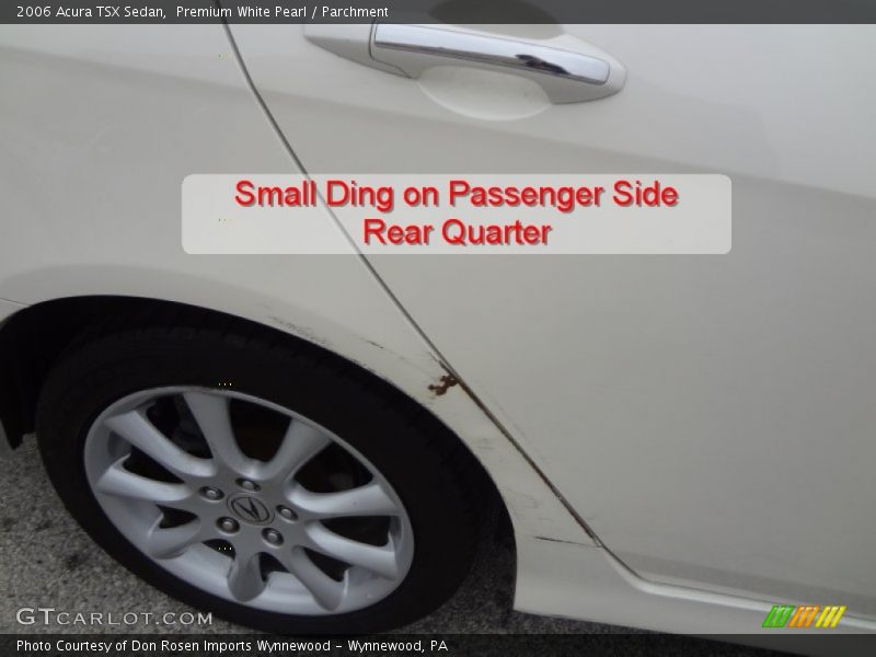 Premium White Pearl / Parchment 2006 Acura TSX Sedan