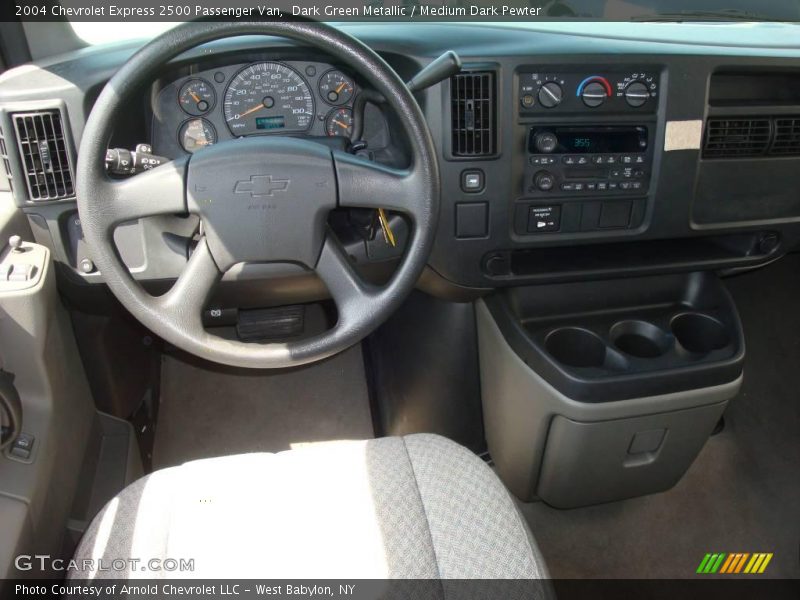Dark Green Metallic / Medium Dark Pewter 2004 Chevrolet Express 2500 Passenger Van
