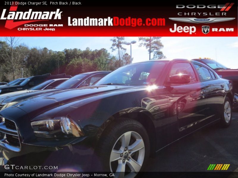 Pitch Black / Black 2013 Dodge Charger SE