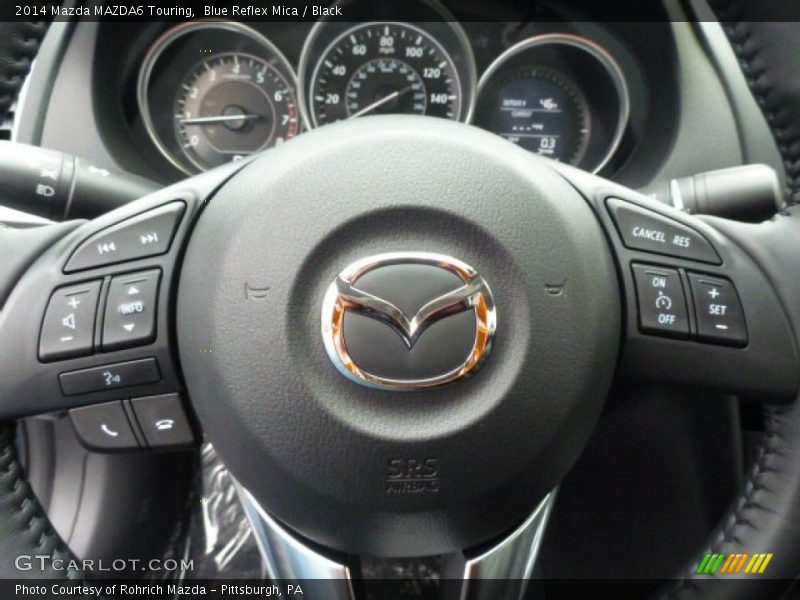 Blue Reflex Mica / Black 2014 Mazda MAZDA6 Touring