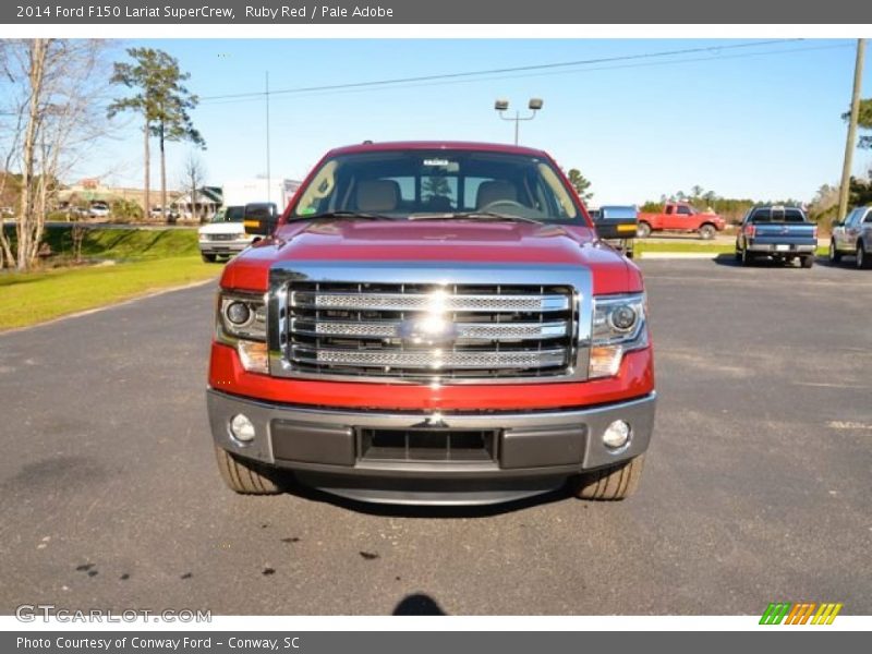 Ruby Red / Pale Adobe 2014 Ford F150 Lariat SuperCrew
