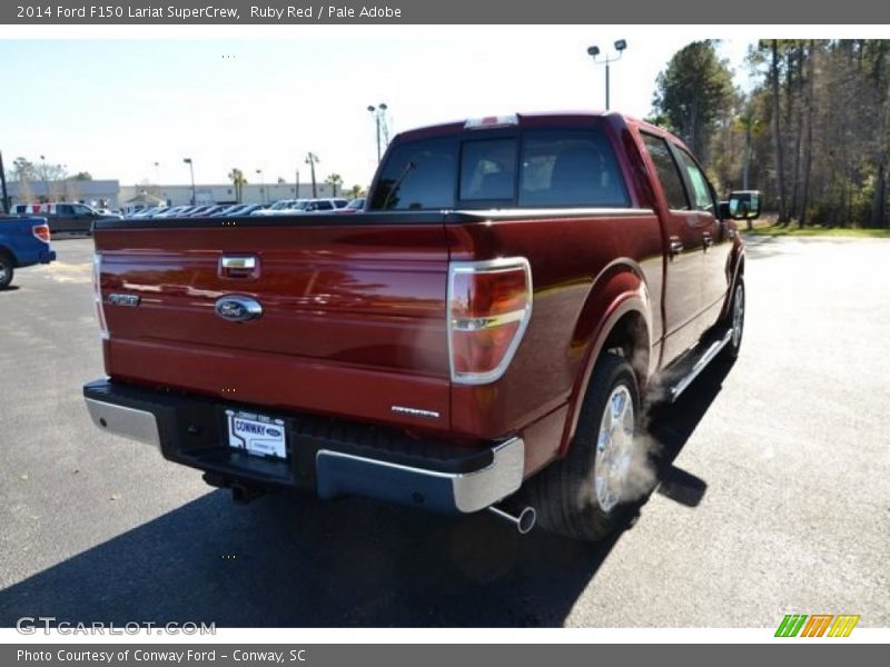 Ruby Red / Pale Adobe 2014 Ford F150 Lariat SuperCrew