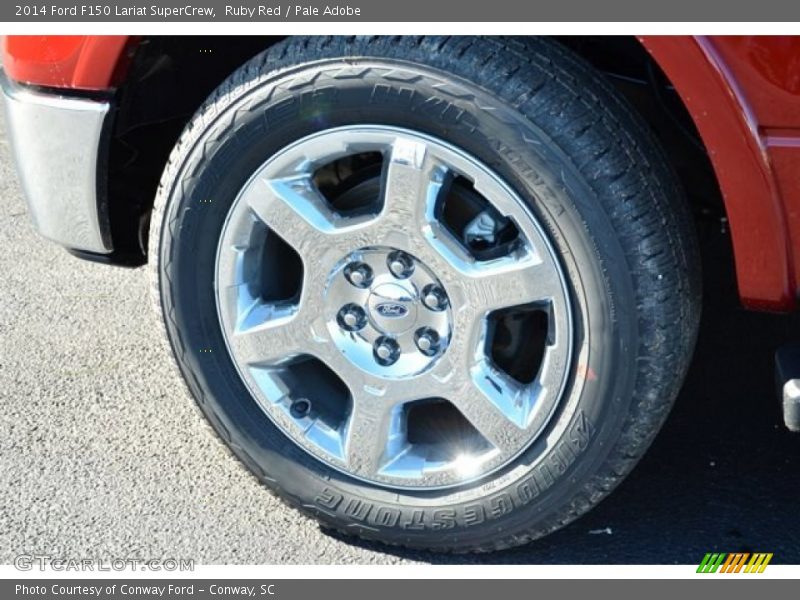 Ruby Red / Pale Adobe 2014 Ford F150 Lariat SuperCrew