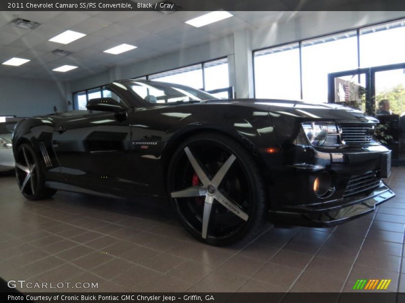 Black / Gray 2011 Chevrolet Camaro SS/RS Convertible