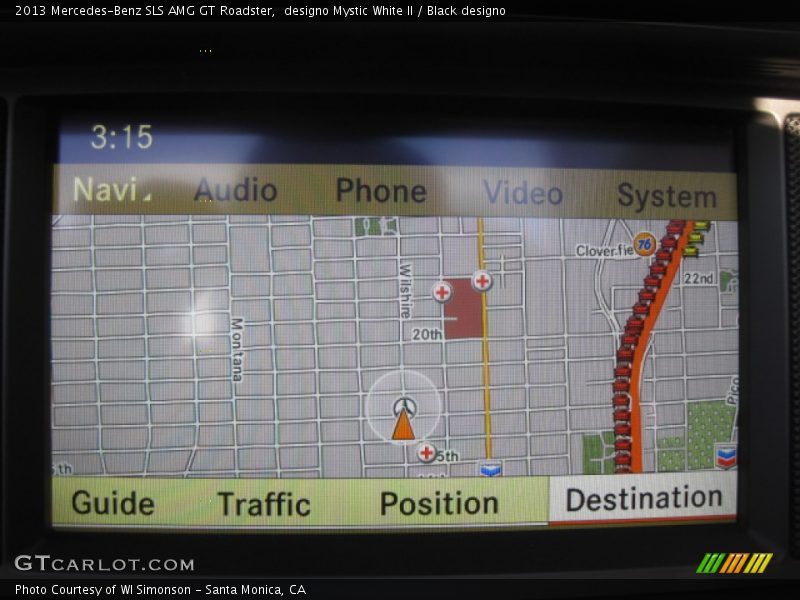 Navigation of 2013 SLS AMG GT Roadster