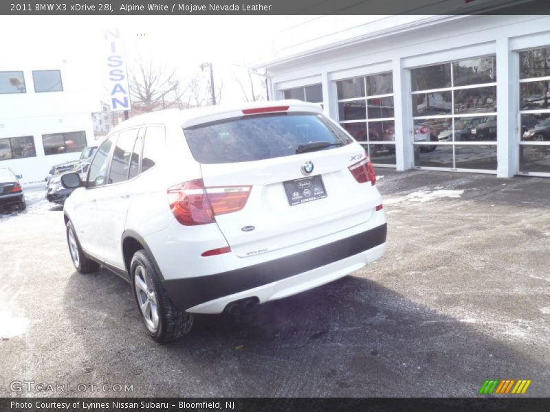Alpine White / Mojave Nevada Leather 2011 BMW X3 xDrive 28i