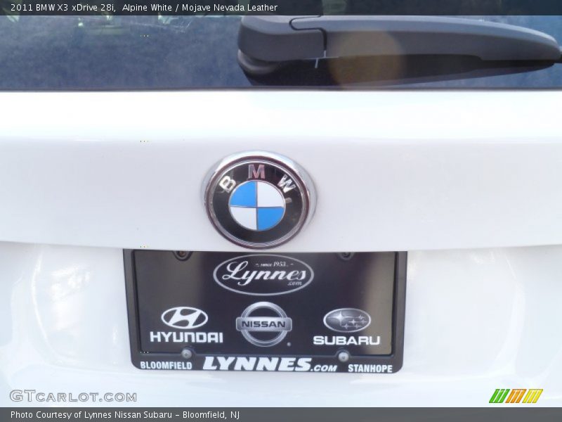 Alpine White / Mojave Nevada Leather 2011 BMW X3 xDrive 28i