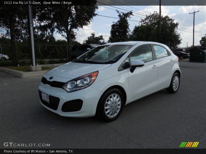 Clear White / Beige 2013 Kia Rio LX 5-Door