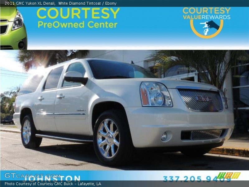 White Diamond Tintcoat / Ebony 2011 GMC Yukon XL Denali