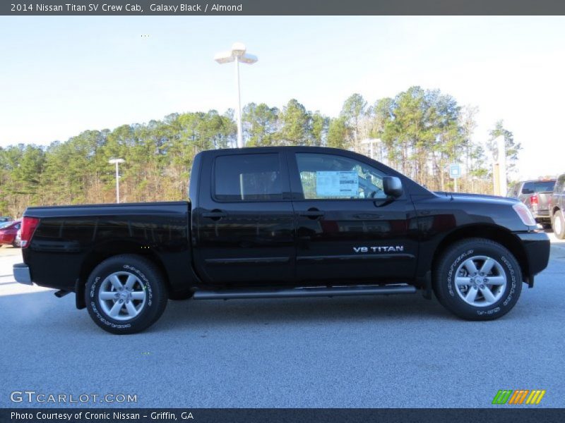 Galaxy Black / Almond 2014 Nissan Titan SV Crew Cab