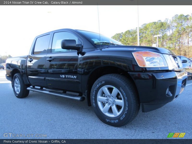 Galaxy Black / Almond 2014 Nissan Titan SV Crew Cab