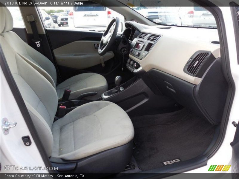 Clear White / Beige 2013 Kia Rio LX 5-Door